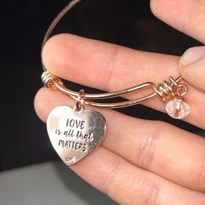 Rose Gold & tie-dye jewelry set